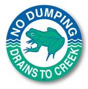 No Dumping Drains to Creek.jpg